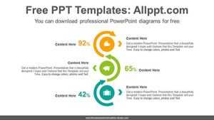 Three Circular Arrow PPT Diagram
