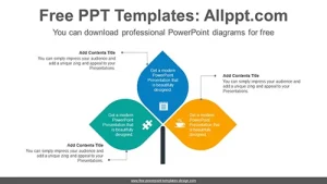 Three leaves PowerPoint Diagram Template