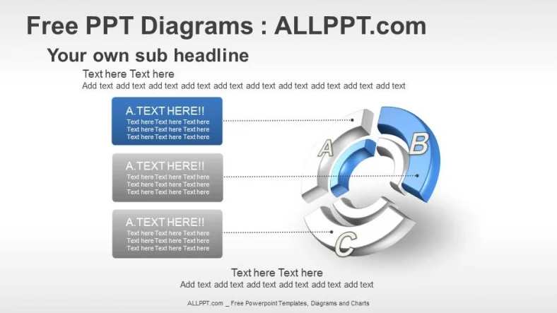 Three Relationship PPT Diagrams
