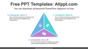 Three Triangle Combination PowerPoint Diagram