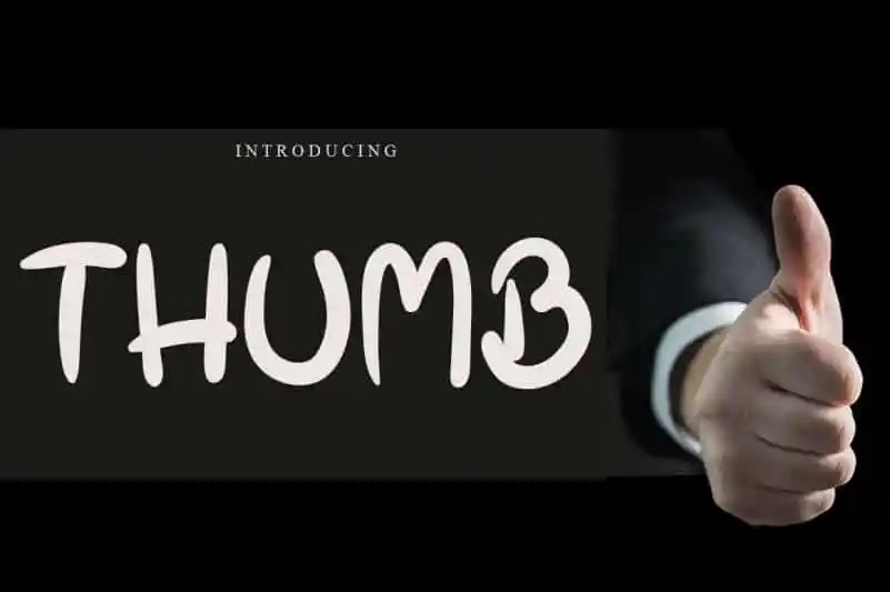 Thumb Display Font