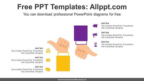 Thumb Up-Down PowerPoint Diagram Template