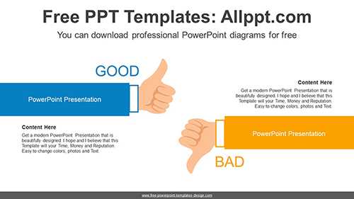 Thumb Up-Down PowerPoint Template