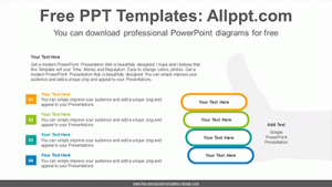 Thumbs-up gesture PowerPoint Diagram Template