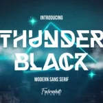 Thunder Black Font