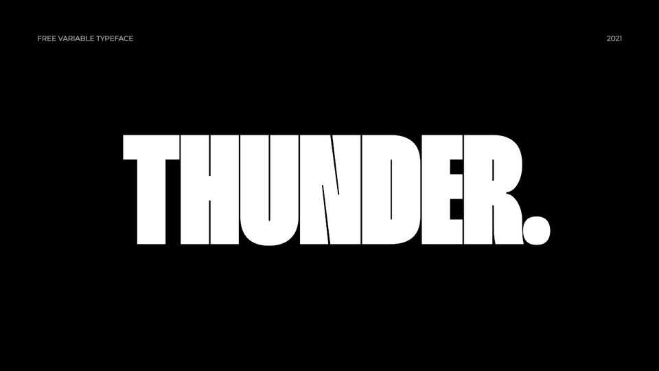 Thunder Font Family › Fontesk