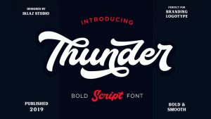 Thunder Script Font › Fontesk