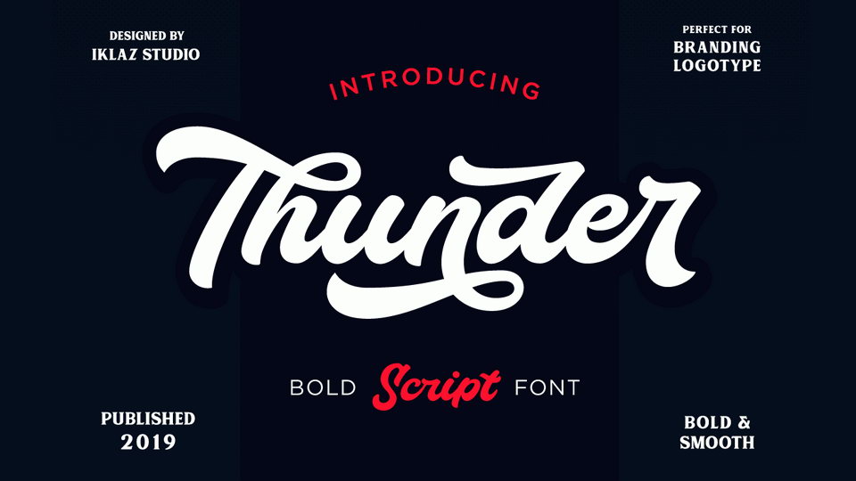 Thunder Script Font › Fontesk