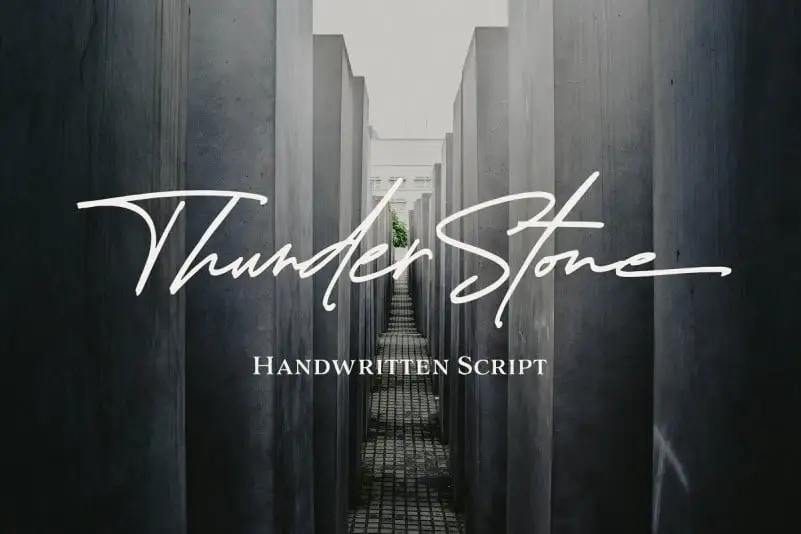 Thunder Stone Handwritten Font