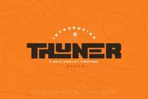 Thuner Display Font