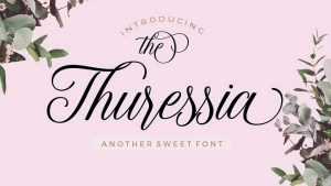 Thuressia Script Font › Fontesk