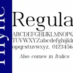 Thyne Serif Font - Fonte Grátis Thyne Serif Font