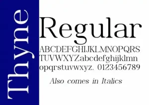Thyne Serif Font