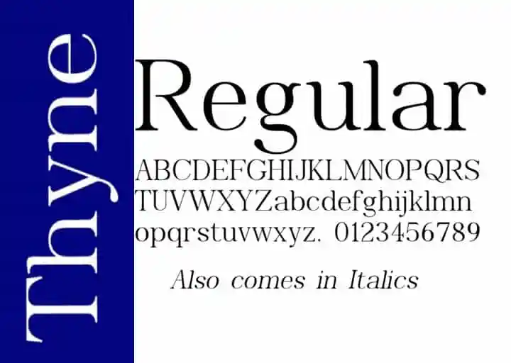 Thyne Serif Font