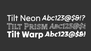 Tilt Font Family › Fontesk