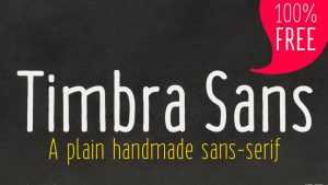 Timbra Sans Font Family › Fontesk