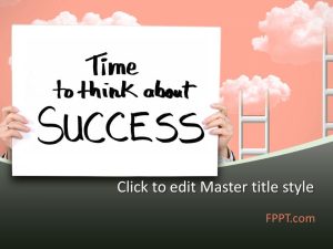 Time to Think About Success PowerPoint Template
