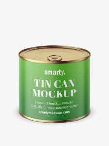 Tin can mockup