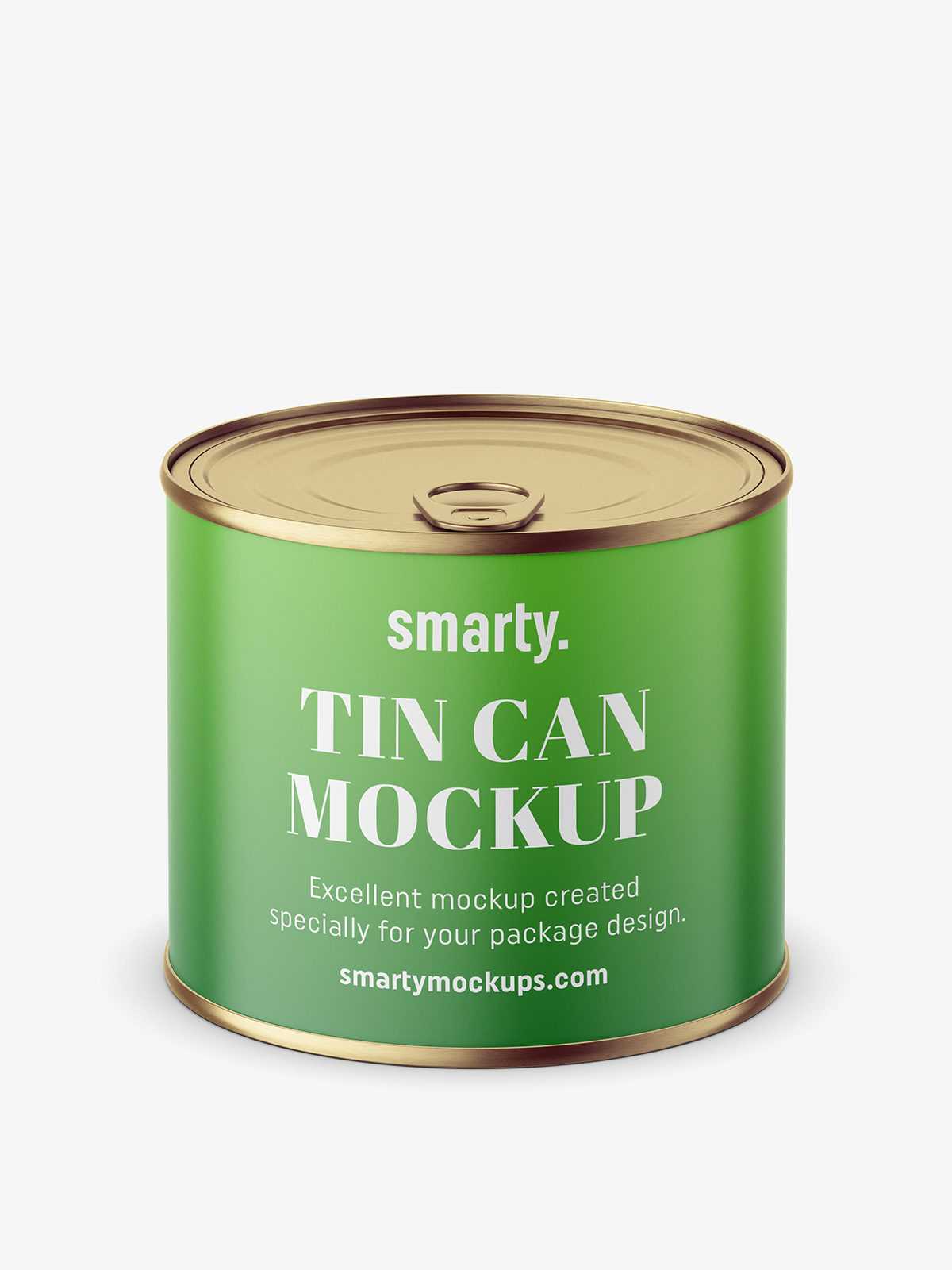 Tin can mockup