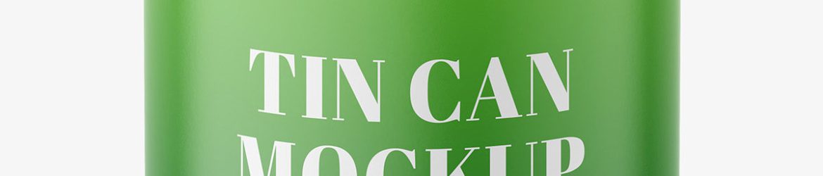 Tin can mockup