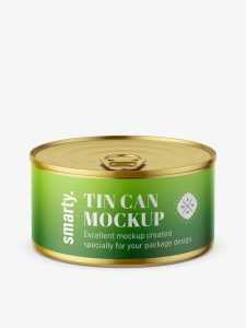 Tin can mockup