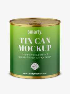 Tin can mockup