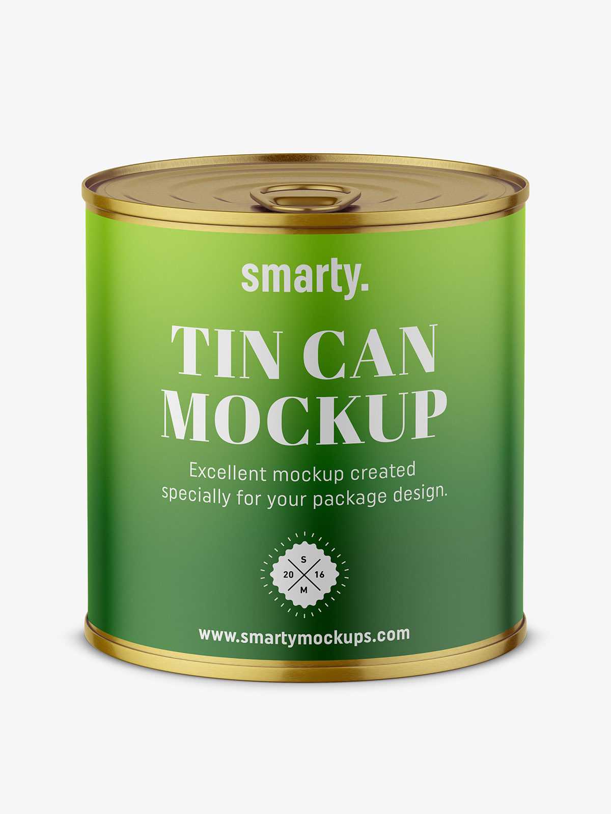 Tin can mockup