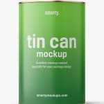 Tin can with label mockup / 4250 ml - Free PSD Download Tin can with label mockup / 4250 ml