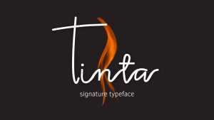 Tinta Script Font › Fontesk
