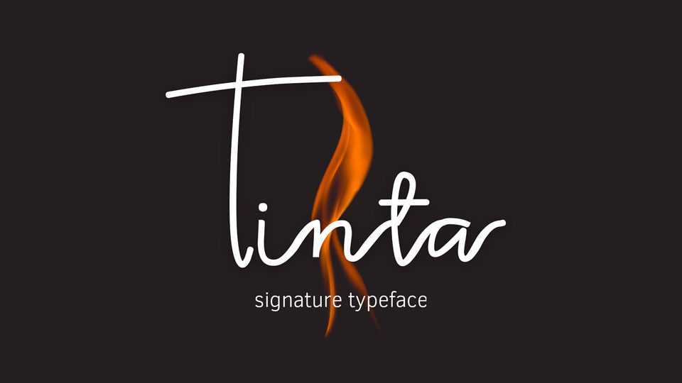 Tinta Script Font › Fontesk