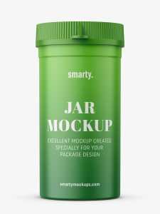 Tiny plastic jar / matt