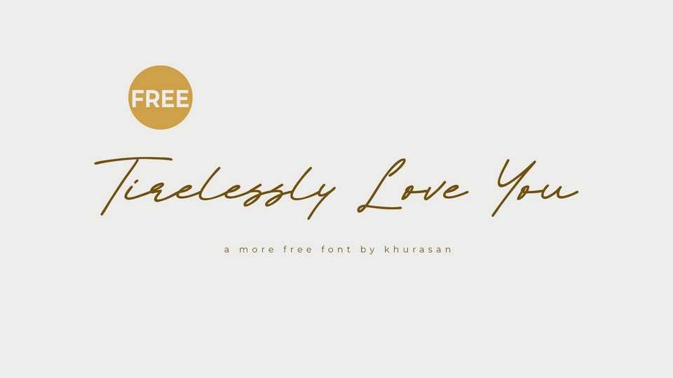 Tirelessy Love You Font › Fontesk