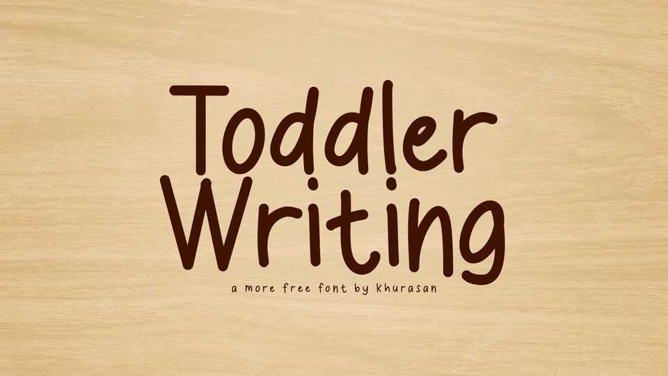 Toddler Writing Font › Fontesk