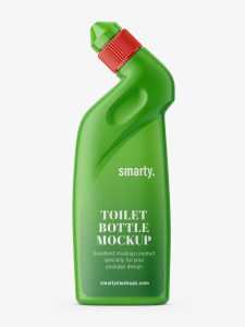 Toilet bottle mockup