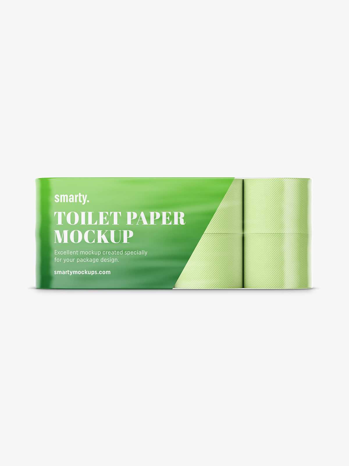 Toilet paper mockup / 8 rolls