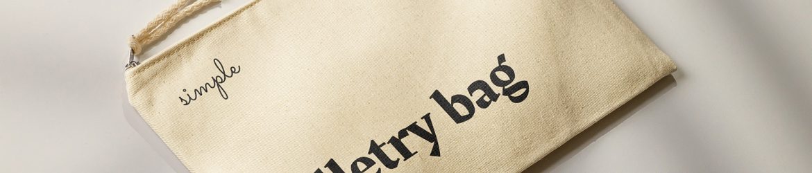 Toiletry bag mockup