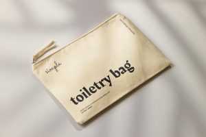 Toiletry bag mockup