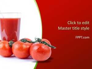Tomato Juice PowerPoint Template