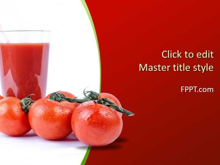 Tomato Juice PowerPoint Template