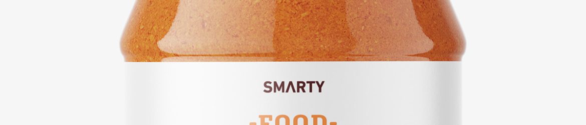 Tomato pesto jar mockup