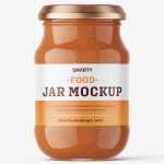 Tomato pesto jar mockup