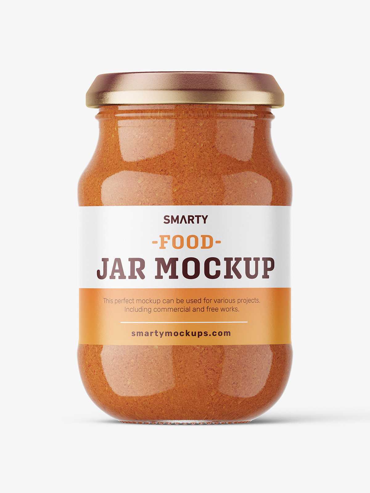 Tomato pesto jar mockup