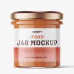 Tomato pesto jar mockup