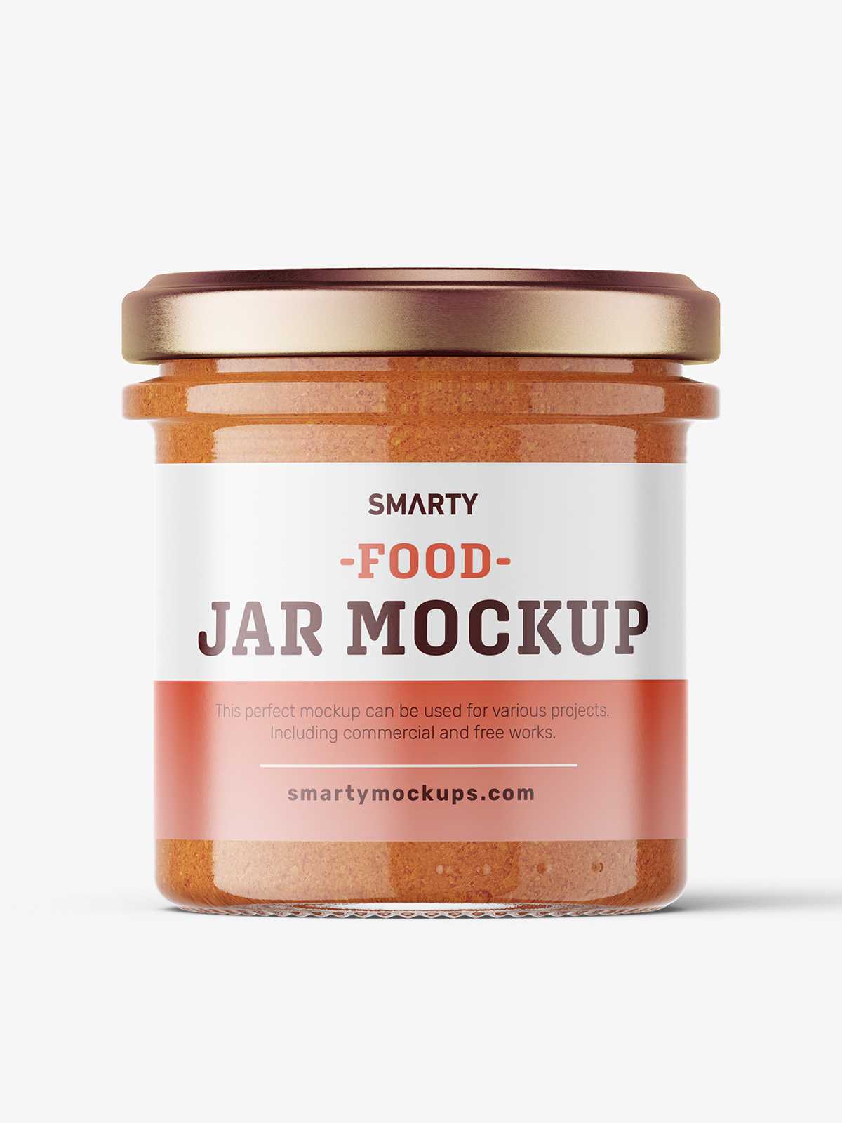 Tomato pesto jar mockup