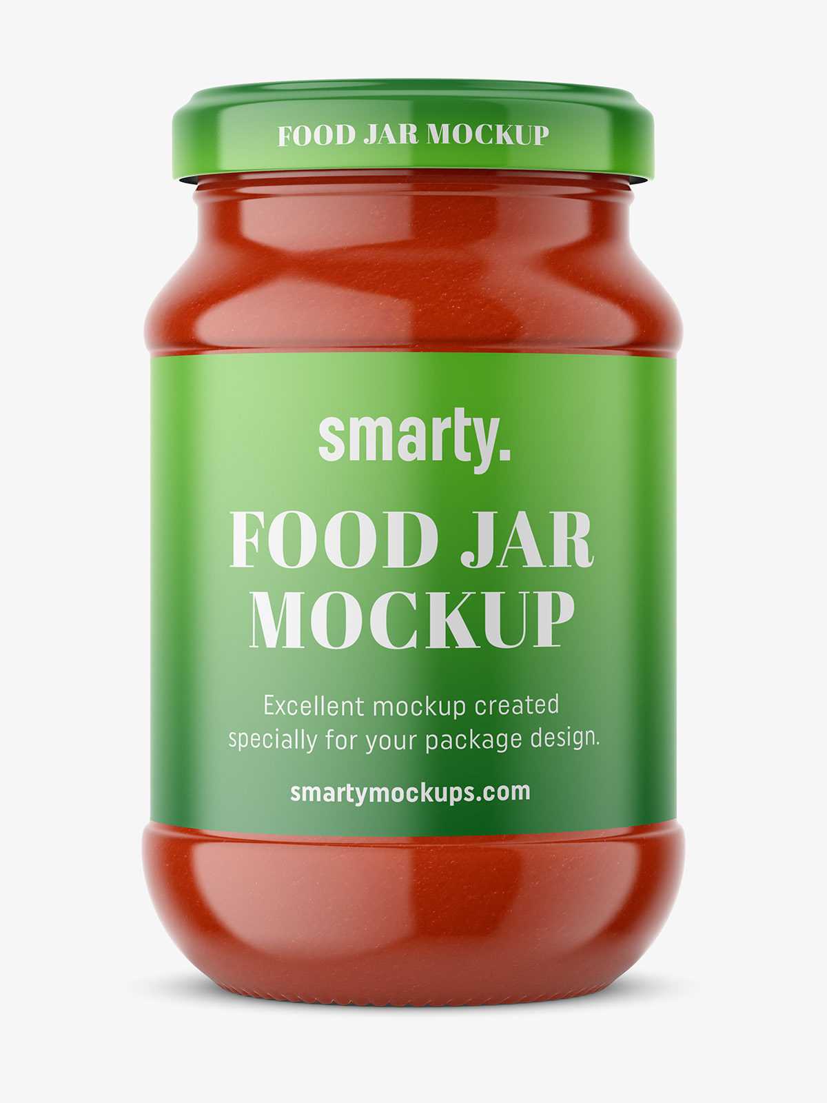 Tomato puree jar mockup