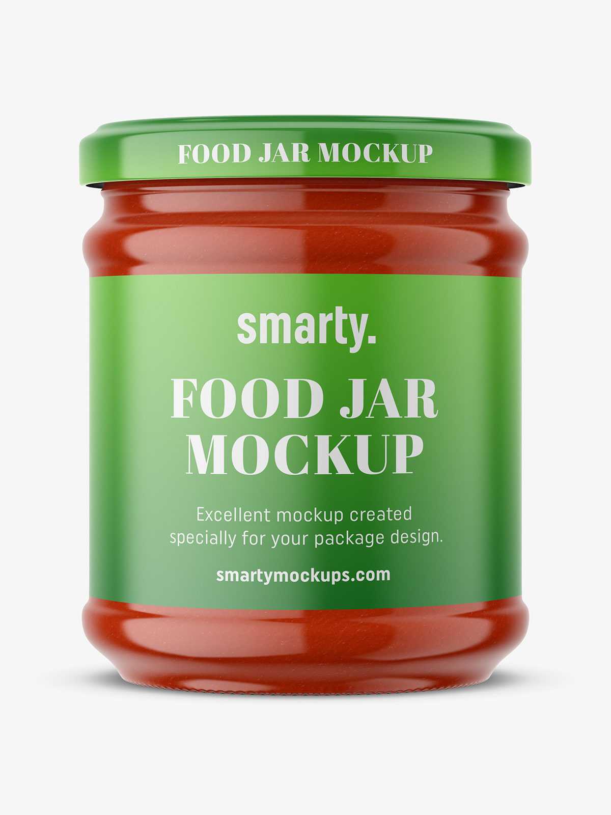 Tomato puree jar mockup