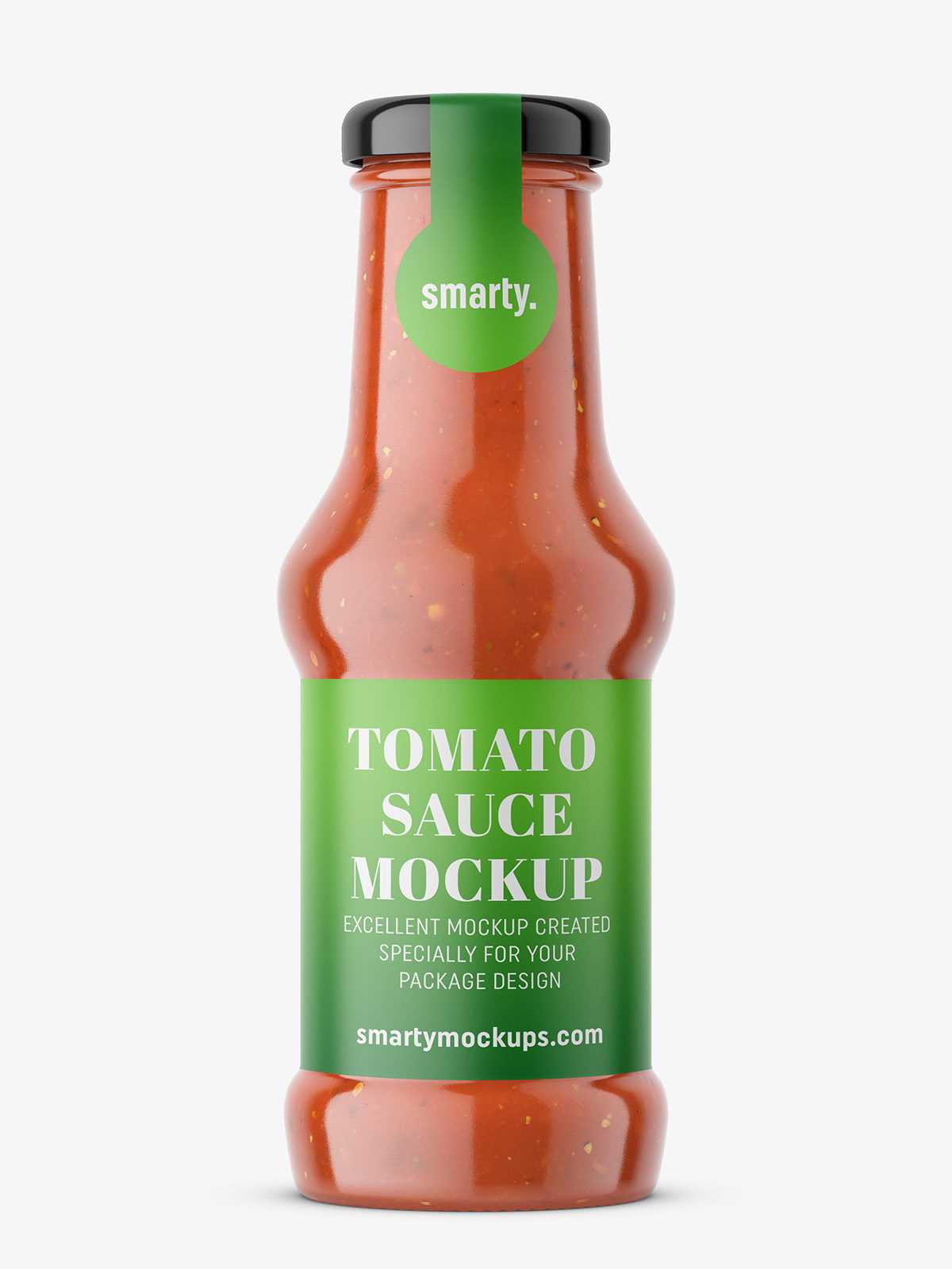 Tomato sauce bottle mockup