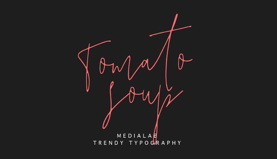 Tomato Soup Script Font › Fontesk