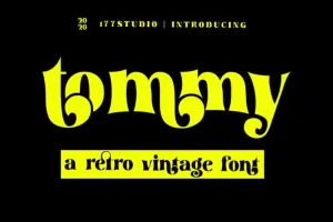 Tommy - Retro Serif Font