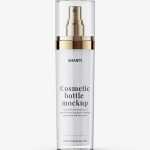Toner mist bottle mockup